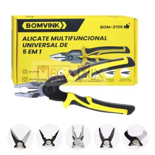 Alicate Universal Multifuncional 5 em 1 BOM-3709 - Bomvink
