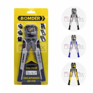 Alicate de Crimpar e Descascador de Fios BOM-1702 - Bomder