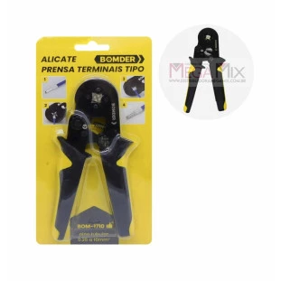 Alicate Prensa Terminais Tubular BOM-1710 - Bomder