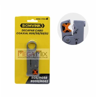 Decapador e Descascador de Cabo Coaxial RG6/58/59/62 BOM-1706 - Bomvink