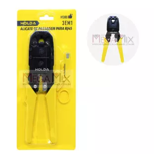 Alicate de Crimpar RJ45/RJ11/RJ12 H1300 - Holda