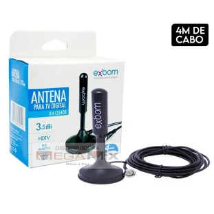 Antena Digital Interna e Externa AN-I3540B - Exbom