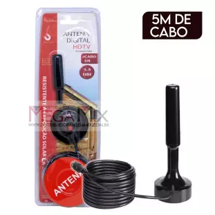 Antena Digital HD Interna e Externa 3.5dBi LE-3094-12