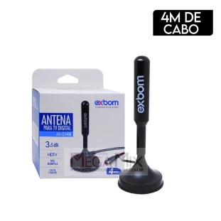 Antena Digital Interna e Externa AN-I3540B - Exbom