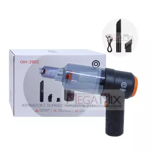 Mini Aspirador de Pó e Soprador Portátil Recarregável 2 em 1 OIH-2902 - Oásis