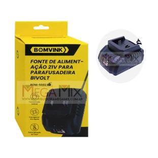 Base Carregadora para Bateria de Parafusadeira 21V/1A BOM-5592 - Bomvink