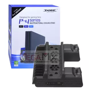 Base Multifuncional PS4 com Cooler e Carregador Duplo TP4-882C - Dobe 