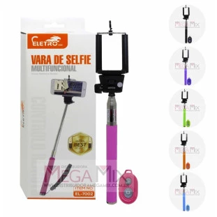 Bastão de Selfie com Controle EL-7002 - Eletromex