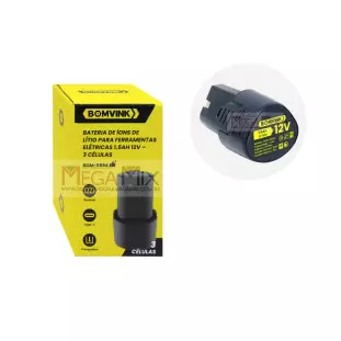 Bateria para Parafusadeira 12V 1.5A BOM-5594 - Bomvink