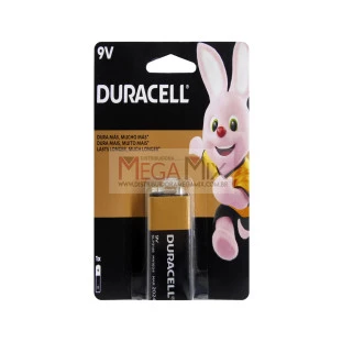 Bateria 9V Alcalina Duracell 