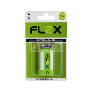 Bateria 9V Alcalina FX-9K1 - Flex 