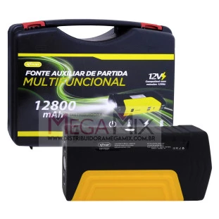 Fonte Auxiliar de Partida Multifuncional 12800mAh 12V KP-TC07 - Knup