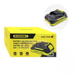 Bateria para Parafusadeira 21V 1.5A BOM-5595 - Bomvink