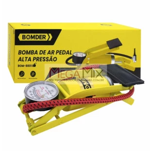 Mini Bomba de Ar com Pedal de Alta Pressão BOM-8801 - Bomder
