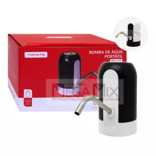 Bomba Elétrica Recarregável para Galão de Água MTC-016 - Tomate