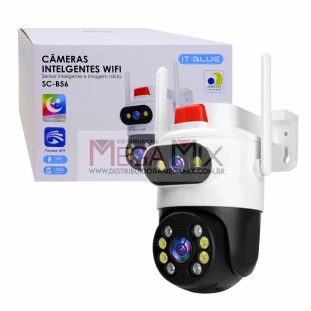 Câmera de Segurança IP Dupla com 2 Antenas 2.0MP SC-B56 - It-Blue