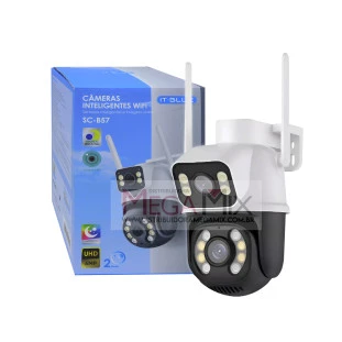 Câmera de Segurança IP Lente Dupla com 2 Antenas SC-B57 - It-Blue