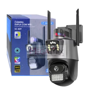 Camera de Segurança IP Lente Dupla com 2 Antenas SC-B59 - It-Blue