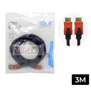 Cabo HDMI + HDMI com Malha 3M LE-6612 - It-Blue