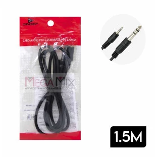 Cabo P10 Macho + P2 Macho 1.5M D-P210 - Grasep