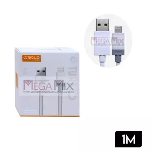 Cabo de Dados USB + Iphone 30W 1M CB10-2 - A'Gold