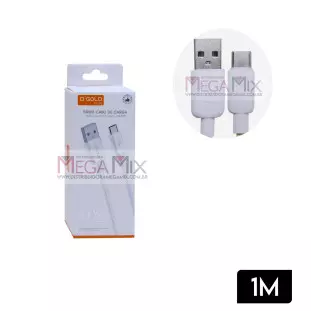 Cabo de Dados USB + Tipo C 25W 1M CB129-3 - A'Gold