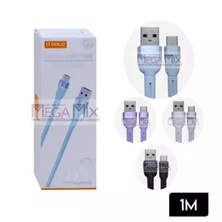Cabo de Dados USB + Tipo C 25W 1M CB39-3 - A'Gold