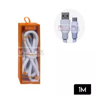 Cabo de Dados USB + Tipo C 1M CB65-3 - A'Gold