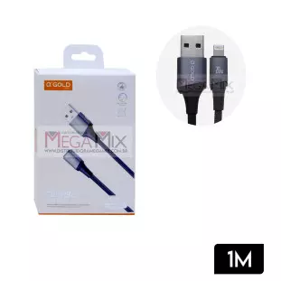 Cabo de Dados USB + Iphone 20W 1M CB78-2 - A'Gold