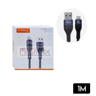 Cabo de Dados USB + Iphone 20W 1M CB98-2 - A'Gold