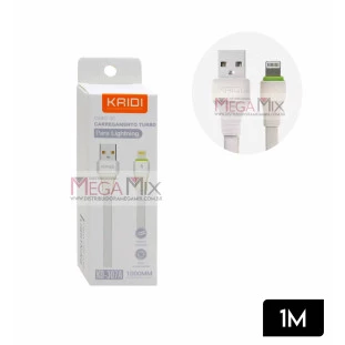 Cabo de Dados USB + Iphone 1M KD-307A - Kaidi