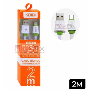 Cabo de Dados USB + Tipo C 2M KD-327C - Kaidi