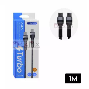 Cabo de Dados Tipo C + Tipo C 1M 3.1A LE-843 - It-Blue