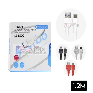 Cabo de Dados USB + Tipo C 1.2M LE-852C - It-Blue