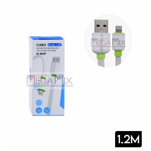 Cabo de Dados USB + Iphone 1.2M 3.1A LE-853P - It-Blue