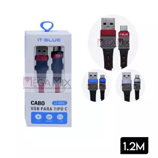 Cabo de Dados USB + Tipo C 1.2M LE-865C - It-Blue