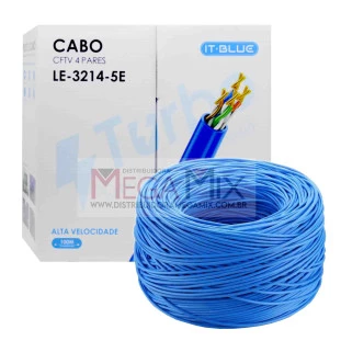 Cabo de Rede RJ45 100M LE-3214-5E - Lelong