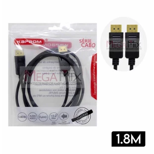 Cabo Displayport DP-DP 1.8M KA-DP-1.8M - Kapbom