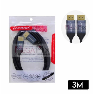 Cabo Displayport DP-DP 4K 3M KA-DPP-3M - Kapbom