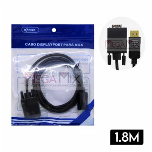 Cabo DisplayPort para VGA 1.8M KP-YP5007 - Knup
