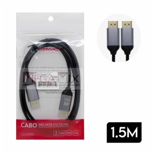 Cabo Displayport DP-DP 4K 1.5M MCB-4001 - Tomate