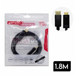 Cabo Displayport para HDMI 1.8M  KA-V810 - Kapbom