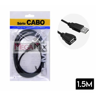 Cabo USB (M) + USB (F) 2.0 1.5M - BM8662 - B-Max