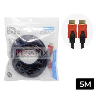 Cabo HDMI + HDMI com Malha 5M LE-6612 - It-Blue