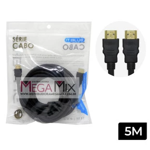 Cabo HDMI + HDMI 1.4 5M LE-6613 - Lelong