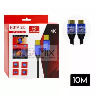 Cabo HDMI + HDMI 4K 10M KA-2HD-10M - Kapbom