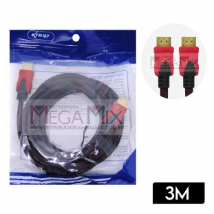 Cabo HDMI + HDMI 1.4 3M KP-YP5003- Knup