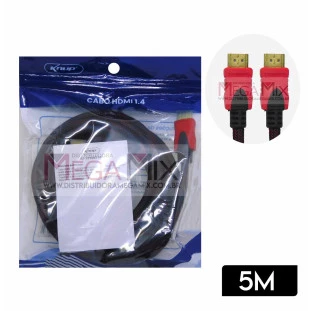 Cabo HDMI + HDMI com Malha 1.4 5M KP-YP5003 - Knup