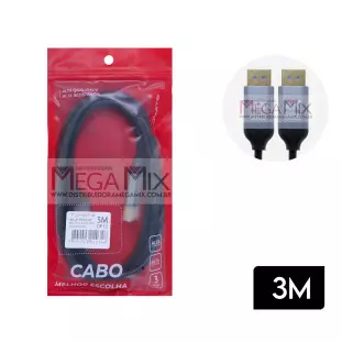 Cabo Displayport DP-DP 4K 3M MCB-4003 - Tomate