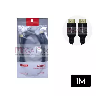 Cabo HDMI + HDMI 4K 1M MHD-4501 - Tomate